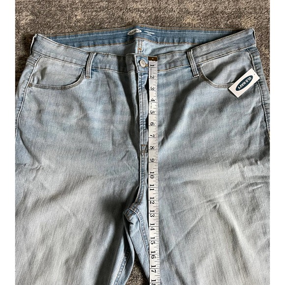 Old Navy Womens 18 Tall Jeans Pants Blue Light Wash Super Skinny Ankle NWT P6 - Picture 6 of 12